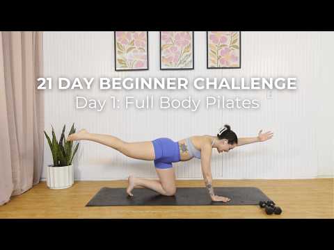 Day 1 | 30 Min Full Body Pilates & Strength Workout for Beginners | Sculpted from Scratch Challenge