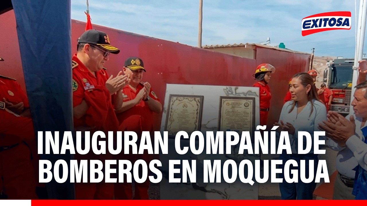 🔴🔵 Moquegua cuenta con una nueva compañía de bomberos en centro poblado Chen Chen