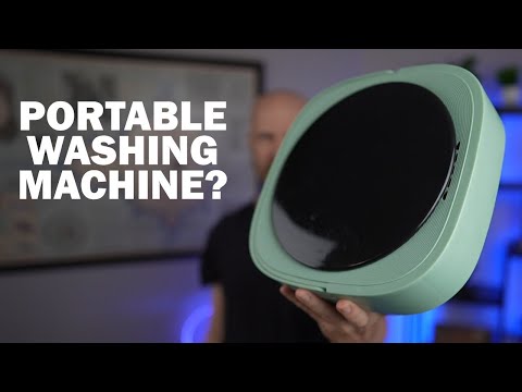Mini Washer Small Clothes Folding Washing Machine Of Underwear Rose Powder video review thumbnail