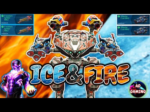 ICE AND FIRE - LEECH CRYO AND IGNITER - FREEZE And BURN - War Robots MK2 WR Gameplay