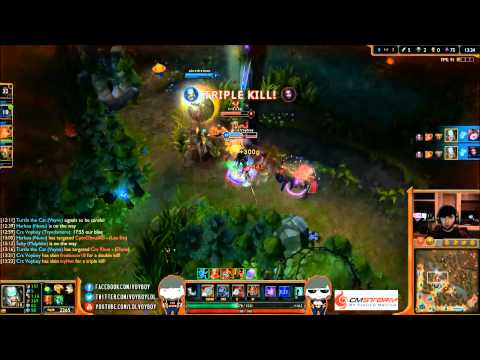 Crs Voyboy gets a Pentakill as Tryndamere against Crs Cop and Crs Rhux Diamond I
