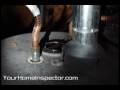 Houston home Inspection - Water Heater Draft Hood Problem