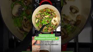 Asparagus and Mushroom Couscous Recipe Found at pregnantbellyfitness.com