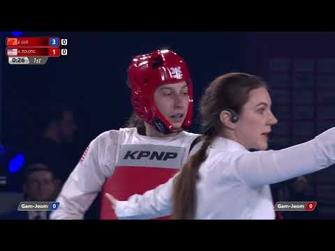 226 SF W-57kg 🔵 LUO Zongshi CHN vs 🔴 ZOLOTIC Anastasija USA I Manchester 2022 World Taekwondo GP
