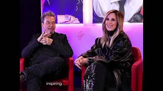 Lara Fabian &amp; Florent Pagny, lors de la conférence de presse de la 15eme saison de The Voice! ✌🏻🎬
