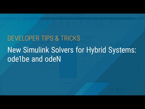New Simulink Solvers for Hybrid Systems ode1be and odeN