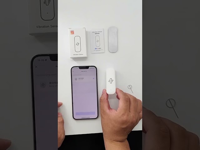 Vídeo relacionado con PNI SafeHouse HS501 Sensor de vibración con Wi-Fi, Compatible con la aplicación Tuya, Fuente de alimentación de 3 V