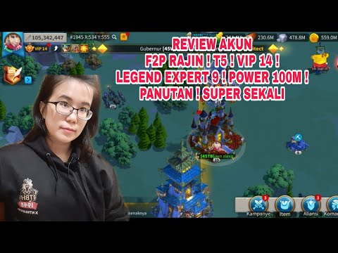 REVIEW AKUN 100M LOW SPENDER MODAL 400 RIBU! T5 ! VIP 14 ! 9 LEGEND EXPERT ! PANUTAN PEMULA ROK INDO