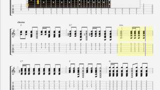 Black, Frank   Sunday Sunny Mill Valley Groove Day GUITAR TABLATURE
