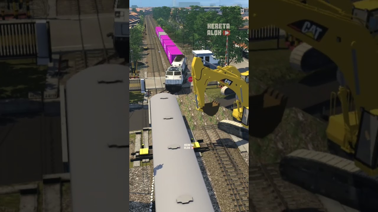Kereta Api Mengalah Ada ICE High Speed Trains Lewat #keretaapi #train #railway #automobile