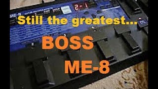 Video thumbnail for Boss ME-8 multi effects pedal demo. IGNORE THE SOCKS :/ by Gearfacts