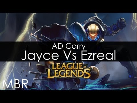 League of Legends - Jayce AD Carry Vs. Ezreal Gameplay - April 2013 - HD