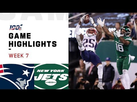Patriots vs. Jets Week 7 Highlights | NFL 2019