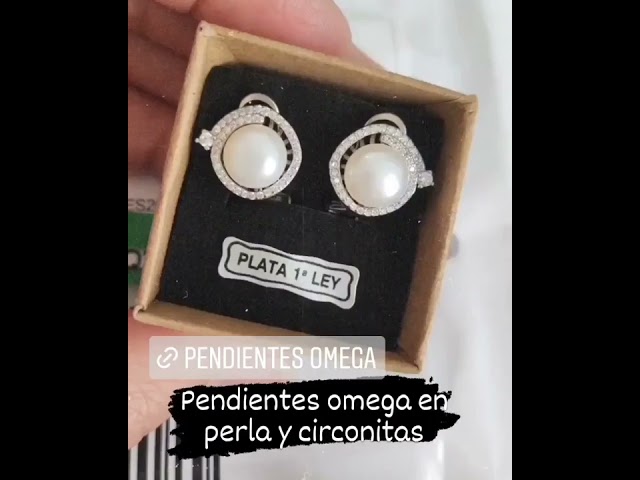 Vídeo relacionado con Pendientes de Plata de Ley 925 Ojo de Shiva - Piedra Santa Lucía - Perlas Naturales - Concha Marina - Pendientes Pequeños Plateados Blancos