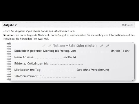 ÖSD A2 HÖREN │ LISTENING TASK NR.9 │ ALL PARTS
