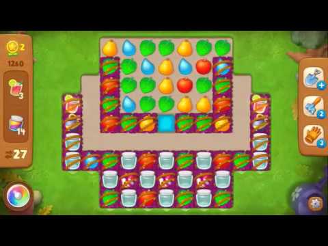 Gardenscapes | Level 1260 with No boosters in 27 turns