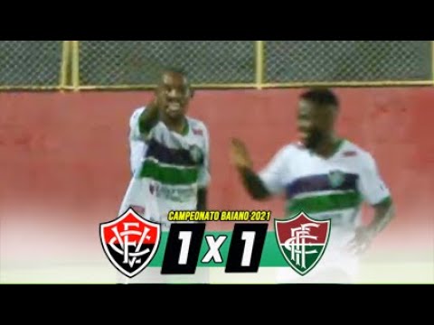 VITÓRIA 1 X 1 FLUMINENSE DE FEIRA | MELHORES MOMENTOS - CAMPEONATO BAIANO 2021 - 05/05/2021