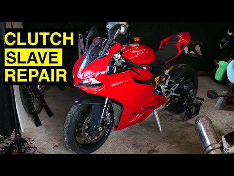 Ducati Panigale clutch slave cylinder repair | Oberon Clutch slave cylinder install on my Panigale.