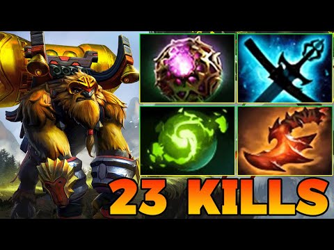23 Kills Earthshaker Dota 2 Mid Lane Carry Pro Gameplay Item Build Guide 7.39 7.40