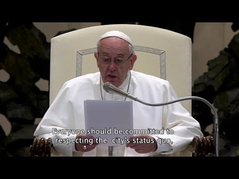 Pope Francis asks for Jerusalem to maintain its status to avoid more tensions