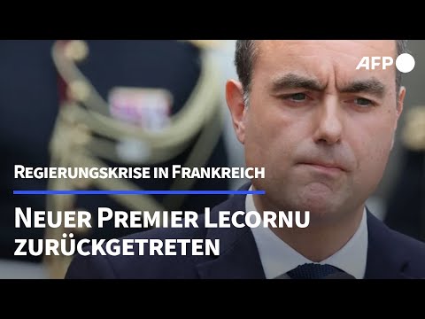Regierungskrise: Frankreichs neuer Premier Lecornu zurückgetreten | AFP