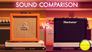Video thumbnail for ORANGE CRUSH MINI vs. BLACKSTAR FLY 3 (Sound Comparison, No Talking!) by Made by Miike