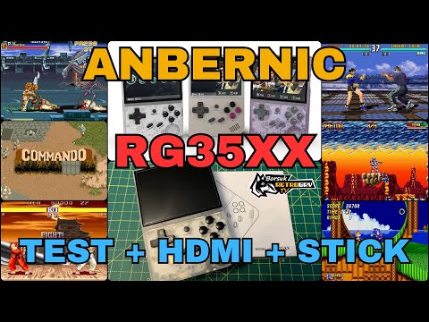 Borsuk Retro Gry TV: ANBERNIC RG35XX - Test + HDMI + Arcade Stick (Arcade, PS1, NES, SNES i inne)