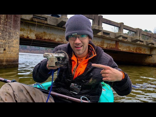 Found A Gun Magnet Fishing From A Kayak!