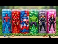 Unboxing 6 Secret Avengers Slime Bottles Satisfying ASMR Trapped In Slime Full Marvel Avengers