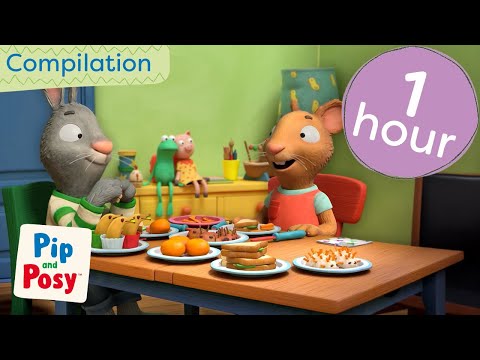 Pip and Posy Video to Watch Whilst You Eat! | @pipandposy | 1 Hour of Cartoons | Compilation