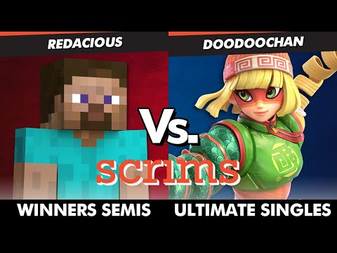 Scrims Showdown 44 Winners Semis- Redacious (Steve) Vs doodoochan (Min Min) SSBU Ultimate Tournament