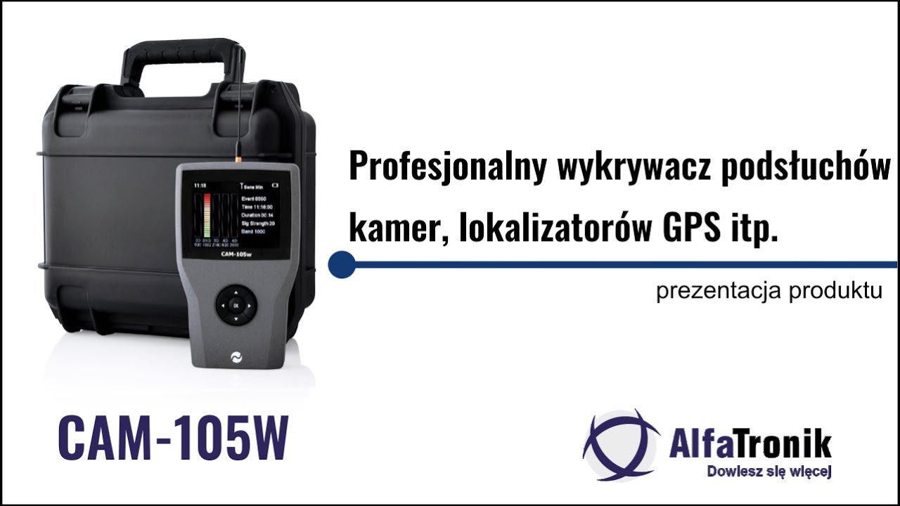 Watch Wykrywacz telefonów, nadajników GSM i lokalizatorów CAM-105W - AlfaTronik now Wykrywacz telefonów, nadajników GSM i lokalizatorów CAM-105W - AlfaTronik
