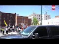 Protesters hold an ‘Open Texas’ rally in downtown El Paso