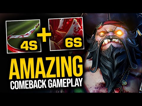 AMAZING COMEBACK GAME With 4s Hooks CD + 6s Dismember Duration | Pudge Vs Kunka Mid | Pudge Official