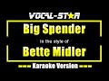 Bette Midler - Big Spender Karaoke Song With Lyrics Vocal-Star Karaoke Version