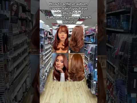 How to achieve auburn copper hair if you have naturally dark hair! (Sally beauty edition)