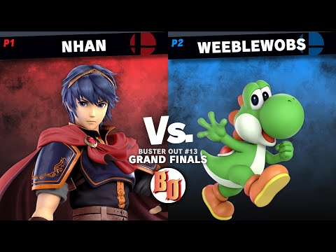 Buster Out #13 - Nhan (Marth) VS Weeblewobs (Yoshi) - Grand Finals