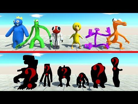 New Team Rainbow Friends Vs Random Team - Animal Revolt Battle Simulator