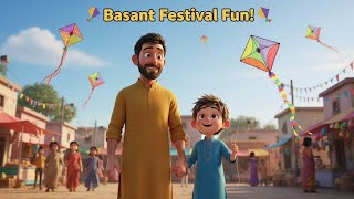 Download lagu Film Pendek Basant 💔 | Kisah Anak Laki-Laki yang Emosional | Layang-Layang Rusak #animasi #kartun  mp3