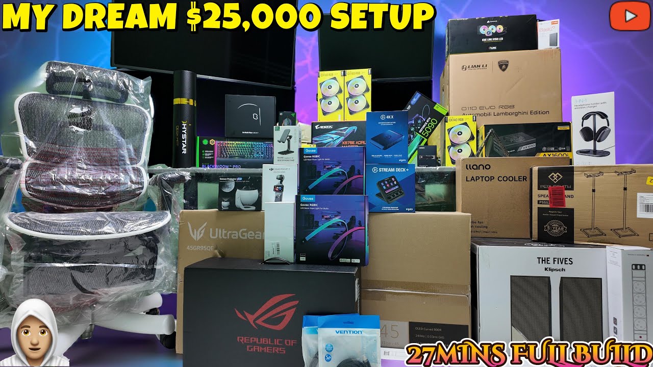 Building My $25,000 Dream Gaming Room – Step by Step 4K Video