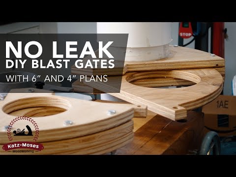 DIY Dust Collection Blast Gates - -With 6" and 4" Plans and Templates