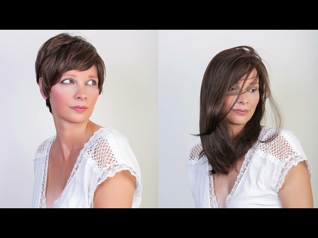 Vídeo relacionado con Webshaiy Pelucas Mujer Pelo Natural Peluca Bob Capas Sin Pegamento con Flequillo for mujeres a partir de 40 años Cubre Canas, Peluca Sintética Corta y Recta Para Mujer Rubia Claro Ombré
