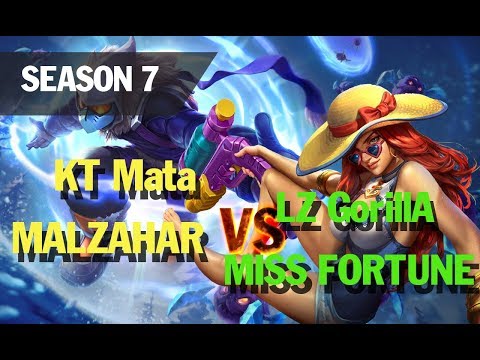 lol league highlights l KT Mata MALZAHAR Support vs LZ GorillA MISS FORTUNE