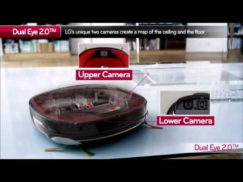 CES 2013 | LG HOM-BOT Square 3.0 Robot Vacuum Demonstration | LRV790R Robotic Vacuum Cleaner