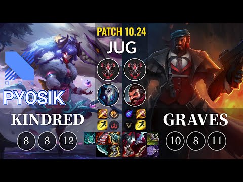 DRX Pyosik Kindred vs Graves Jungle - KR Patch 10.24