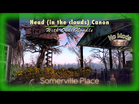 Somerville Place Settlement Build Tour | Fallout 4 No Mods | Head in the Clouds Canon
