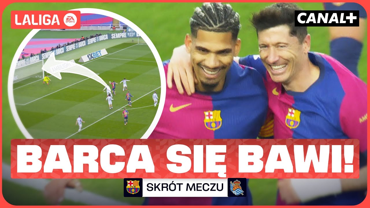 DOMINACJA! BARCELONA UCIEKA MADRYTOWI! BARCELONA - SOCIEDAD, SKRÓT MECZU
