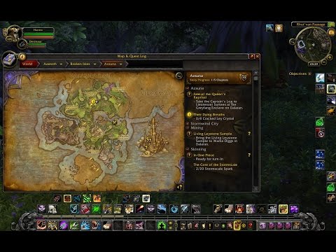 Stonehide Leather farming - Azsuna 100 lvl easy mobs (World of Warcraft: Legion)