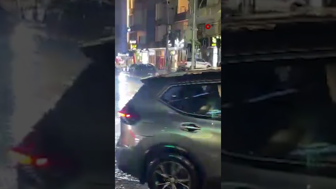 فيديو | أمطار غزيرة تغرق شوارع محافظة السليمانية