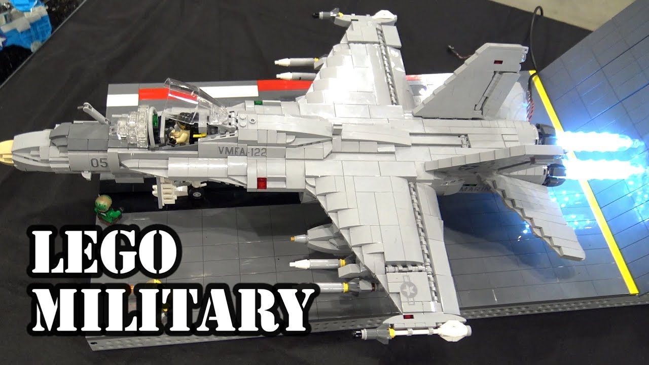 LEGO F/A-18 Hornet Combat Airplane | Brickworld Chicago 2019